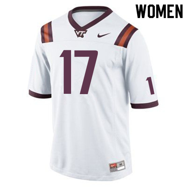 Women #17 Divine Deablo Virginia Tech Hokies College Football Jerseys Sale-Maroon - Click Image to Close